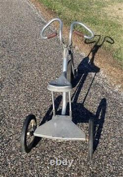Trike Pedal Tricycle Aluminum Frame Mid Century Vintage Childs Ride On Toy