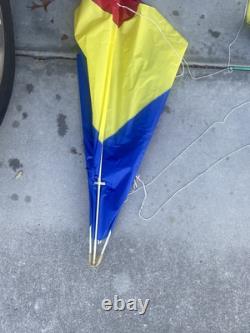 Triple STACK- PETER POWELL kites early vintage USA 4' Clean Bright Color