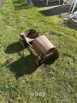 ULTRA RARE VINTAGE 1920s Steelcraft Ford Fire Truck Pedal Car Old School Metal
