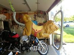 Unbranded Resin Fiberglass Lion Like Saddle Mates Vintage Swing Playground Ride