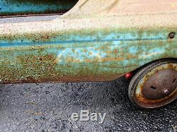 Unrestored Vintage Metal Pedal Car, Pacer on side