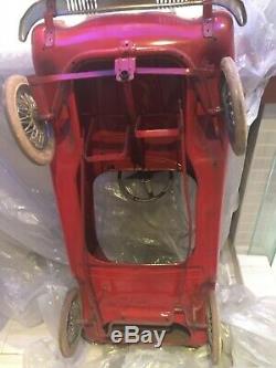 VERY RARE VINTAGE 60's GIORDANI ITALY MASERATI PEDAL CAR RED 100% ORIGINAL VGC