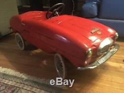 VERY RARE VINTAGE 60's GIORDANI ITALY MASERATI PEDAL CAR RED 100% ORIGINAL VGC