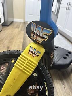 VERY RARE! Vintage 1988 WWF Power Cycle Playskool Ride-On Big Wheel