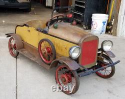 VERY RARE Vintage Antique Pre-war 1920s ORIGINAL PAINT Pedal Car Full Size