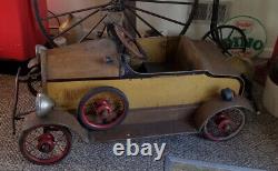 VERY RARE Vintage Antique Pre-war 1920s ORIGINAL PAINT Pedal Car Full Size