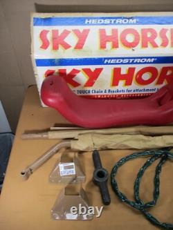 VERY RARE Vintage Hedstrom SKY HORSE Swing Set Accessory Seat Original Box