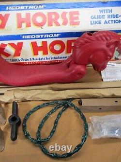 VERY RARE Vintage Hedstrom SKY HORSE Swing Set Accessory Seat Original Box