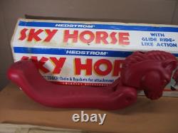 VERY RARE Vintage Hedstrom SKY HORSE Swing Set Accessory Seat Original Box