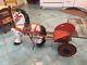 Vintage 1940's Mobo Toys Sulky Cart Horse Buggy Ride On Pedal Car
