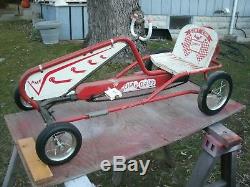 VINTAGE 1950'S/60'S AMF SCAT CAR PEDAL CAR IN fantastic CONDITION