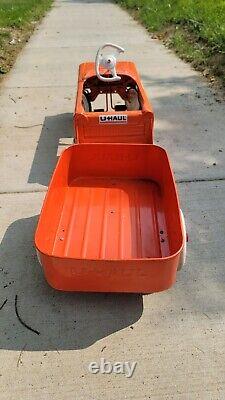 VINTAGE 1950'S U-HAUL PEDAL CAR and TRAILER Advertising Decor