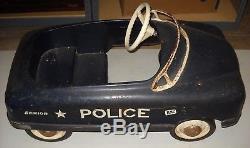 VINTAGE 1950's BMC PRESSED STEEL POLICE SENIOR PEDAL CAR RARE
