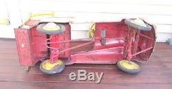 VINTAGE 1950's MURRAY FIRE TRUCK PEDAL CAR