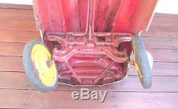 VINTAGE 1950's MURRAY FIRE TRUCK PEDAL CAR