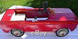 VINTAGE 1960's FORD MUSTANG 535 TOY PEDAL CAR-JUNIOR TOY DIVISION-PLUS BONUS CAR