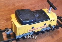 VINTAGE, 1969 Remco Mighty Casey Ride'Em Train Engine, Tracks, Extra Cars, Boxes