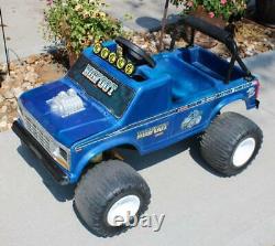 VINTAGE 1980s POWER WHEELS BIGFOOT RIDE ON 4x4 MONSTER TRUCK NO BATTERY UNTESTED