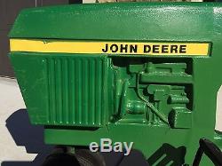 VINTAGE ALL ORIGINAL JOHN DEERE 520 ERTL CHILD'S PEDAL TRACTOR WITH TRAILER