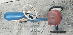 VINTAGE AMF METAL PEDAL POWER TRAC TRACTOR Early Model
