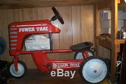 VINTAGE AMF POWER TRAC PEDAL TRACTOR WithORIGINAL MOTOR(RARE)