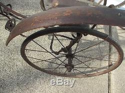 VINTAGE ANTIQUE CHILD TRICYCLE VELOCIPEDE CIRCA 1900