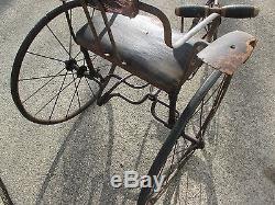 VINTAGE ANTIQUE CHILD TRICYCLE VELOCIPEDE CIRCA 1900