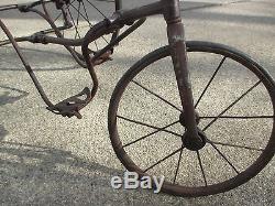 VINTAGE ANTIQUE CHILD TRICYCLE VELOCIPEDE CIRCA 1900