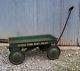 VINTAGE CLOVER FARM ADVERTISING DUMP WAGON Pull Toy by METALCRAFT ST. LOUIS