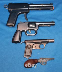 VINTAGE DAISY WATER PISTOLS LOT OF 4 1920s-30s ALL NICE