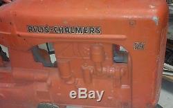 Vintage Eska Allis Chalmers Ca Pedal Tractor Survivor Complete