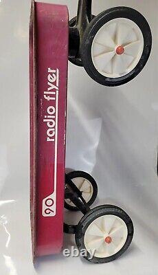 VINTAGE LOOK 1970's RADIO FLYER 90Red Pull Wagon In Working Condition USA