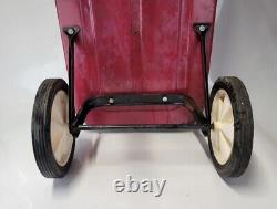 VINTAGE LOOK 1970's RADIO FLYER 90Red Pull Wagon In Working Condition USA