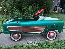 Vintage Murray 1950's Country Squire Wagon Pedal Car, Super All Orginal Condition