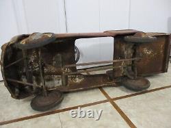 VINTAGE MURRAY PEDAL CAR RANCH STATION WAGON with SAD FACE Ready for RESTORATION