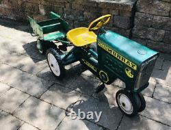 VINTAGE MURRAY TRAC TRACTOR PEDAL CAR WithDUMP TRAC WAGON! A REAL FIND