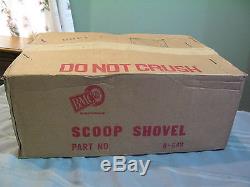 VINTAGE NOS BMC AMF PEDAL CAR TRUCK METAL RED SCOOP SHOVEL PLOW #B-540 With BOX