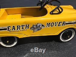 VINTAGE ORIGINAL 1950's MURRAY PEDAL CAR DUMP TRUCK EARTH MOVER BALL BEARING WOW