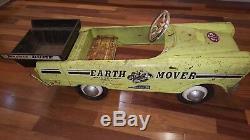 VINTAGE ORIGINAL 1950's MURRAY PEDAL CAR EARTH MOVER DUMP TRUCK