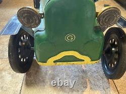 VINTAGE ORIGINAL GARTON TIN LIZZIE 1960s PEDAL CAR, FULLY FUNCTIONAL, RIDEABLE