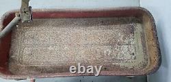 VINTAGE RADIO FLYER 90 RED WAGON, METAL, 34 x 15-1/2 x 4