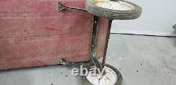 VINTAGE RADIO FLYER 90 RED WAGON, METAL, 34 x 15-1/2 x 4