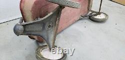 VINTAGE RADIO FLYER 90 RED WAGON, METAL, 34 x 15-1/2 x 4