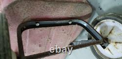 VINTAGE RADIO FLYER 90 RED WAGON, METAL, 34 x 15-1/2 x 4