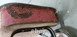 VINTAGE RADIO FLYER 90 RED WAGON, METAL, 34 x 15-1/2 x 4