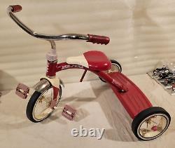VINTAGE RADIO FLYER TRICYCLE Model#34T Retro Red FREE SHIPPING RED & WHITE