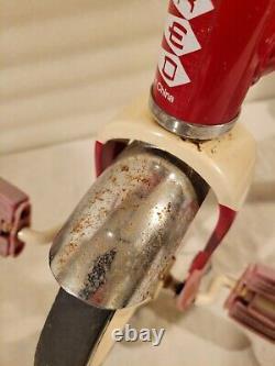 VINTAGE RADIO FLYER TRICYCLE Model#34T Retro Red FREE SHIPPING RED & WHITE