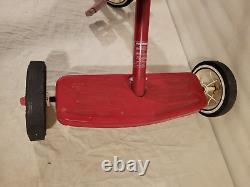 VINTAGE RADIO FLYER TRICYCLE Model#34T Retro Red FREE SHIPPING RED & WHITE