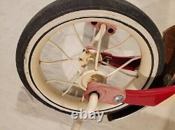 VINTAGE RADIO FLYER TRICYCLE Model#34T Retro Red FREE SHIPPING RED & WHITE