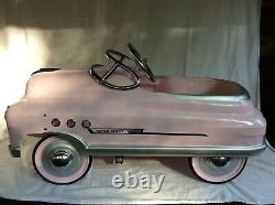 VINTAGE Repro 1950s Pink Super Sport Comet Pedal Car
